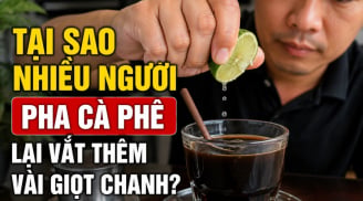 Tại sao nhiều người pha cà phê lại vắt thêm vài giọt chanh?