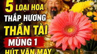 5 loại hoa thắp hương thần Tài mùng 1 hút vận may