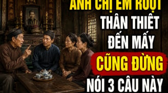 Anh chị em ruột thân thiết đến mấy cũng đừng nói 3 câu này