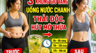 3 khung giờ vàng uống nước chanh thải độc, hút mỡ thừa