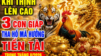 Khí Thịnh lên cao, 3 con giáp tha hồ mà hưởng Tiền Tài trong tháng 8/2026
