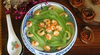 Cách nếu canh tôm bầu ngọt nước, giữ trọn chất bổ