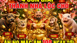 4 con giáp Thánh Nhả Lộc cho, ăn no mặc ấm 100 ngày tới