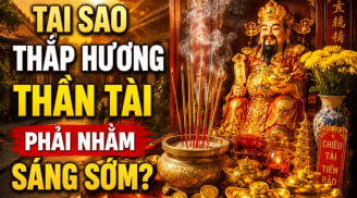Tại sao thắp hương thần Tài phải nhằm sáng sớm?