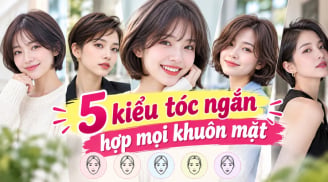 5 kiểu tóc ngắn hợp mọi khuôn mặt