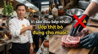 Vì sao đầu bếp nhắc: Ướp thịt bò đừng cho muối?