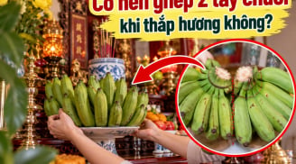 Có nên ghép 2 tay chuối khi thắp hương không?