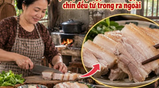 Mẹo luộc thịt ngậm nước ngọt mềm, chín đều từ trong ra ngoài