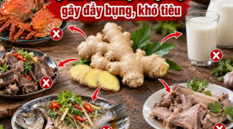 5 thứ ăn chung với gừng gây đầy bụng, khó tiêu
