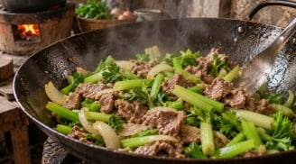 Loại rau hợp xào thịt bò, thơm ngon gấp đôi chất bổ