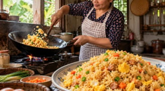 Cách rang cơm nở căng phồng, giòn ngon từng hạt
