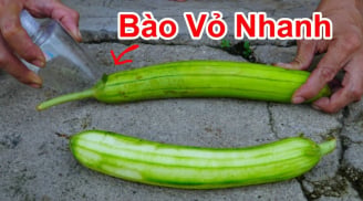 Cách gọt mướp giữ nguyên màu xanh đẹp giòn ngọt