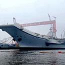 Xác định được vị trí Trung Quốc chạy thử tàu sân bay