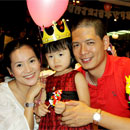 Bình Minh-Anh Thơ quấn quýt trong tiệc sinh nhật con gái Trương Ngọc Ánh