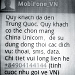 Mobifone thông báo tới Trung Quốc khi vẫn ở thác Bản Giốc