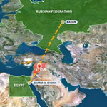 Máy bay Nga bị tên lửa bắn trên bầu trời Syria