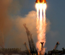 Tên lửa mang đuốc Olympic đã được phóng lên vũ trụ