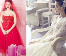 Lâm Chi Khanh mượn Hà Hồ chiêu mặc váy cưới đòi danh phận