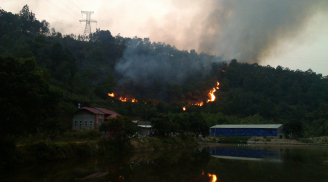 Cháy lớn tại khu du lịch sinh thái Sơn Tây
