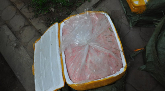 Hà Nội: Bắt quả tang xe khách vận chuyển 1 tấn nội tạng thối