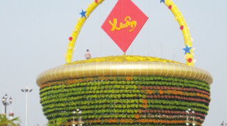 Kỷ lục mới: Giỏ hoa tươi lớn nhất Việt Nam