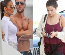 Jennifer Lopez lả lơi bên trai trẻ, Selena vừa béo vừa luộm thuộm