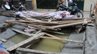 Hà Nội: Tự ý phá cống thoát nước chung, xây nhà không phép