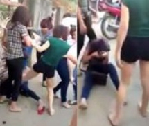 Thiếu nữ bị đánh hội đồng giữa đường