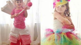 'Đã mắt' với BST váy bằng giấy của thiên thần 4 tuổi