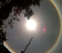 Quầng mặt trời xuất hiện tại Quảng Ninh