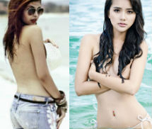 Mỹ nhân Việt táo bạo bán nude trên biển
