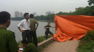 Xác chết mắc lưới đánh cá trên hồ Linh Đàm