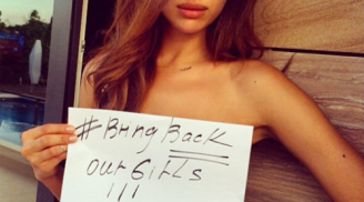 Irina Shayk bị 'ném đá' vì để ngực trần trong chiến dịch nhân đạo