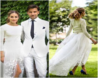 Ấn tượng váy cưới 'độc' của Olivia Palermo