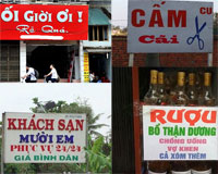 Cười vỡ bụng với biển quảng cáo 'độc nhất vô nhị' chỉ có ở Việt Nam