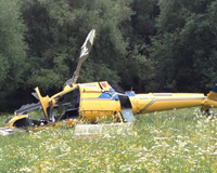 Trực thăng Italia rơi khi cố hạ cánh khẩn cấp