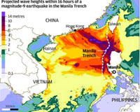 Động đất ở TQ: Chuyên gia cảnh báo sóng thần lớn tại Biển Đông