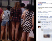 TP.HCM: Thiếu nữ mặc quần 'chip' vào siêu thị gây sốc