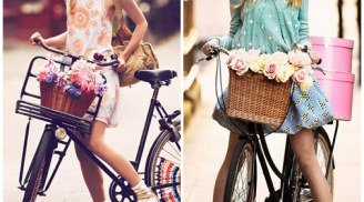 Mix đồ đẹp cho cô nàng mùa thu lãng mạn trên yên xe đạp