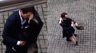 Lưu Diệc Phi ôm hôn Song Seung Hun giữa phố đông người