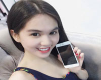 Ngắm iphone 6 mới tinh của 'Nữ hoàng nội y' Ngọc Trinh