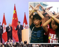 Biểu tình ở Hong Kong lại 'nóng' vào ngày Quốc khánh TQ