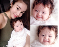 Cận cảnh con gái lai Tây 2 tháng tuổi của Elly Trần