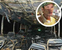 Hà Nội: Xe 45 chỗ bốc cháy, 43 học sinh “tá hỏa” thoát thân