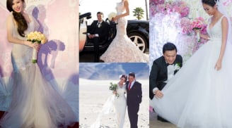 5 chiếc váy cưới ồn ào nhất showbiz Việt năm 2014