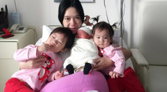 Gia đình Lý Hải - Minh Hà hạnh phúc bên con gái mới sinh