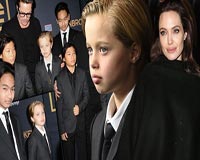 Vẻ nam tính khó tin của con gái Angelina Jolie và Brad Pitt