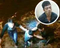 Dân vây kín sông Kim Ngưu xem cảnh sát bắt kẻ “ngáo đá”
