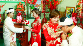 Những hình ảnh đẹp nhất lễ rước dâu của Huỳnh Đông-Ái Châu