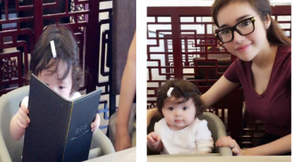 Con gái Elly Trần gây sốt khi cầm menu gọi món ở nhà hàng